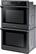Left. Samsung - 30" Double Wall Oven with Steam Cook and WiFi - Fingerprint Resistant Black Stainless Steel.