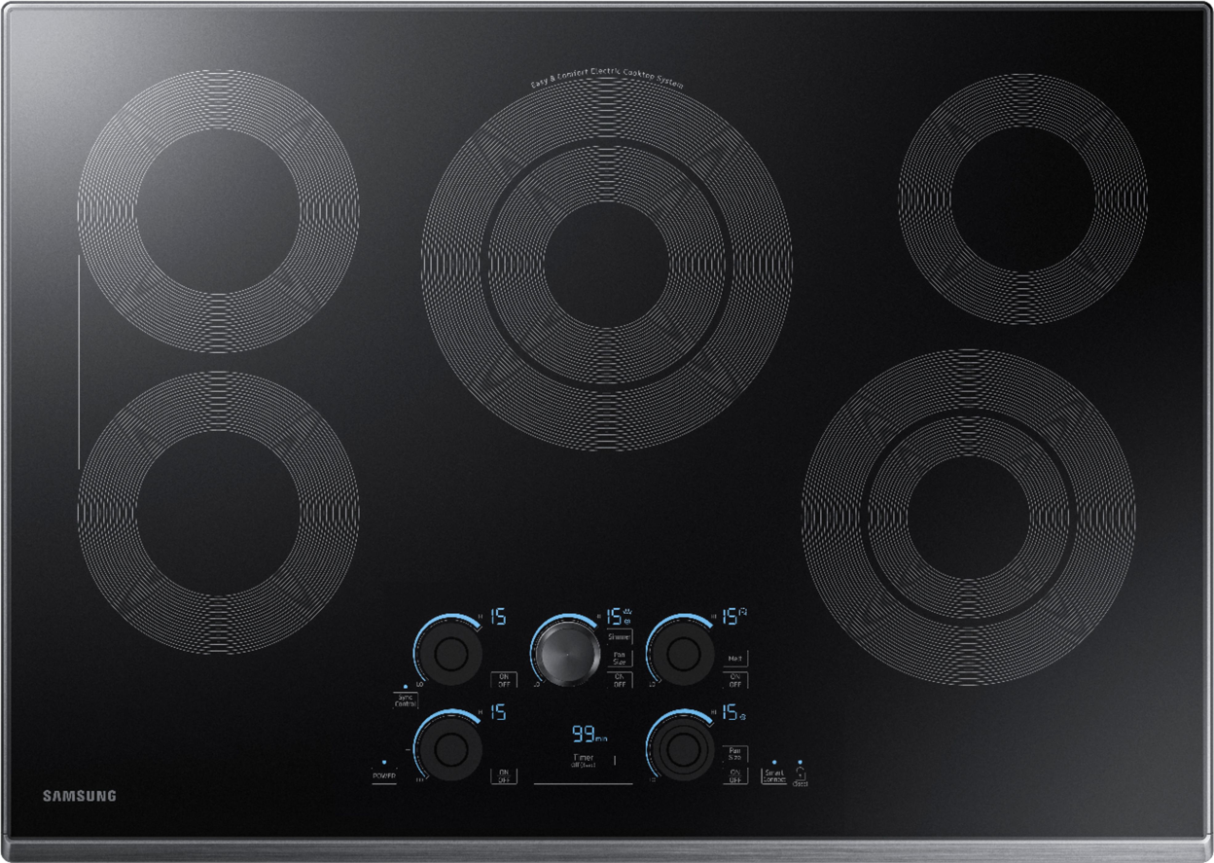 Samsung 30 Electric Cooktop with WiFi and Rapid Boil Black