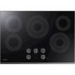 Samsung - 30" Electric Cooktop - Black Stainless Steel - Larger Front