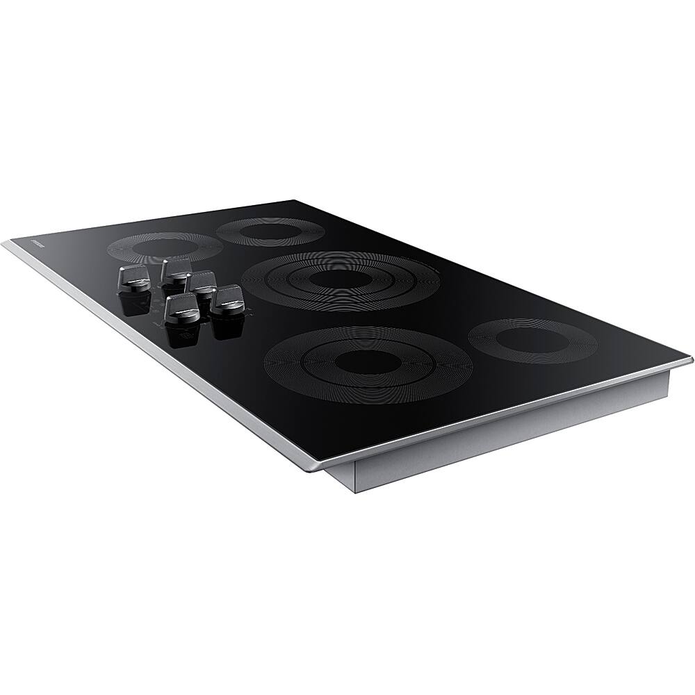 Alt View 11. Samsung - 36" Electric Cooktop with WiFi and Rapid Boil - Stainless steel.