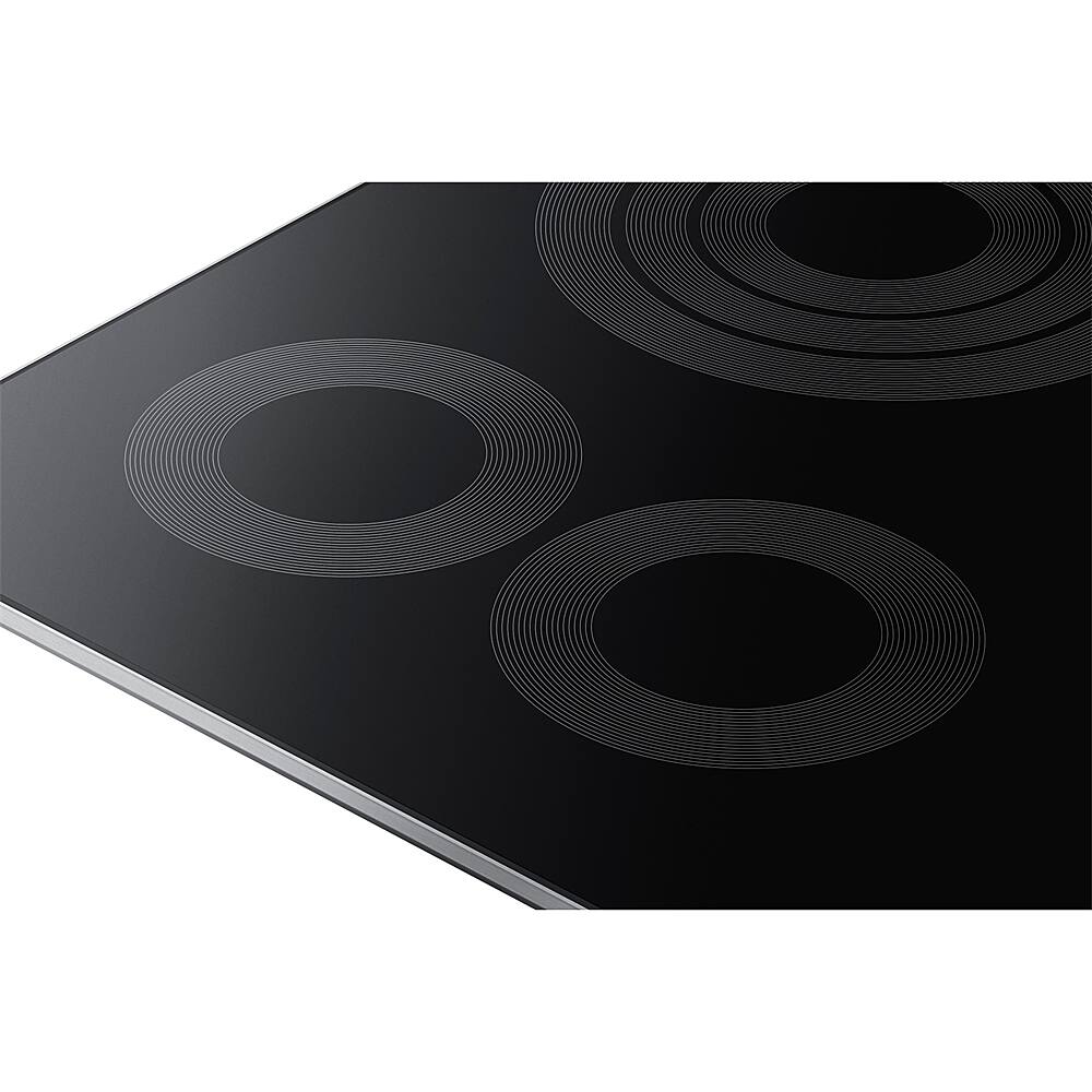 Alt View 12. Samsung - 36" Electric Cooktop with WiFi and Rapid Boil - Stainless Steel.