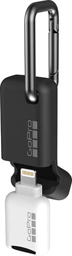 GoPro - Quik Key (iPhone®/iPad®) Lightning Mobile microSD™ Card Reader - Larger Front