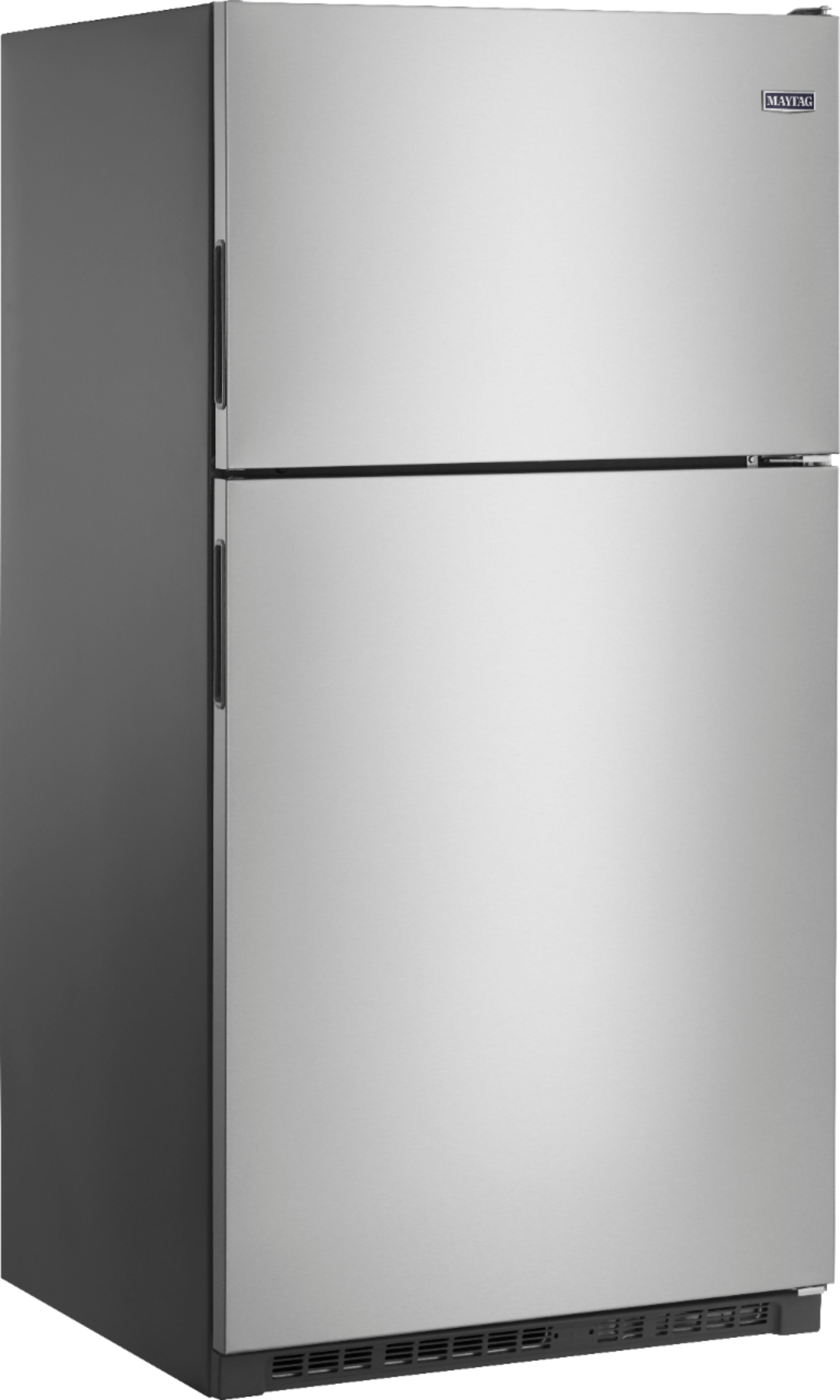 Maytag 20.5 Cu. Ft. Top-Freezer Refrigerator Fingerprint Resistant Best Fingerprint Resistant Stainless Steel Refrigerator