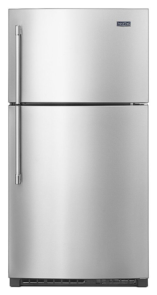Maytag - 21.2 Cu. Ft. Top-Freezer Refrigerator - Stainless Steel