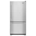 Maytag - 30 in. Wide 19 cu. ft. Bottom-Freezer Refrigerator with Humidity-Controlled FreshLock Crispers - Stainless Steel