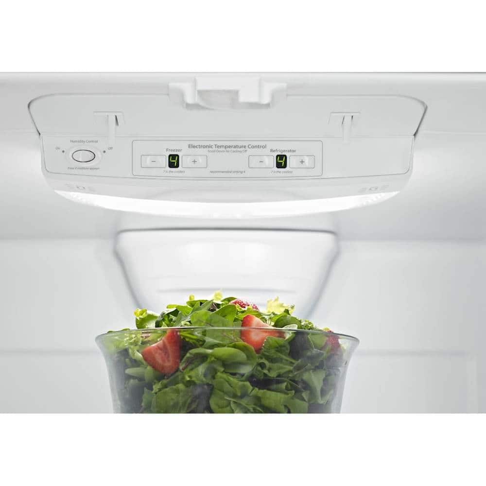 Alt View 13. Maytag - 19 Cu. Ft. Bottom-Freezer Refrigerator with Humidity-Controlled FreshLock Crispers - Stainless Steel.