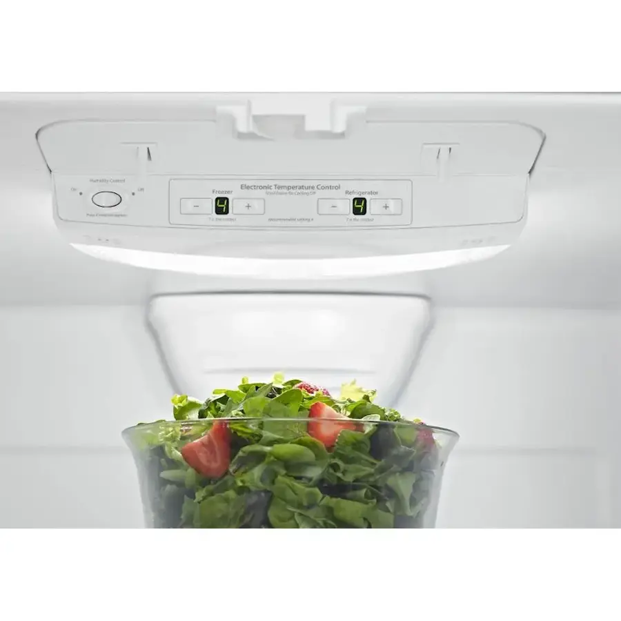Alt View 13. Maytag - 19 Cu. Ft. Bottom-Freezer Refrigerator with Humidity-Controlled FreshLock Crispers - Stainless Steel.