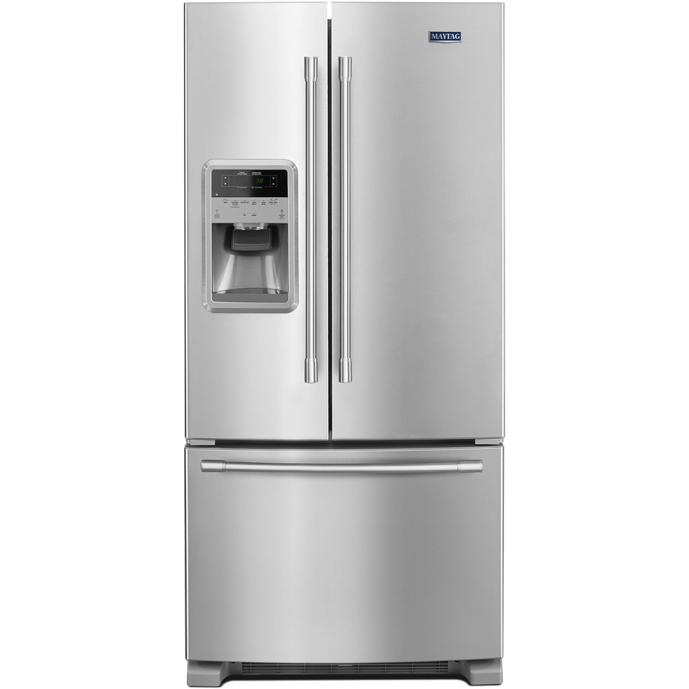 Maytag - 21.7 Cu. Ft. French Door Refrigerator - Fingerprint Resistant Stainless Steel