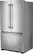 Left. Maytag - 25.2 Cu. Ft. French Door Refrigerator - Stainless Steel.