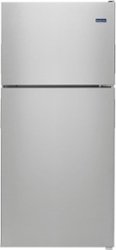 Maytag - 18.1 Cu. Ft. Top-Freezer Refrigerator - Stainless steel - Front_Zoom