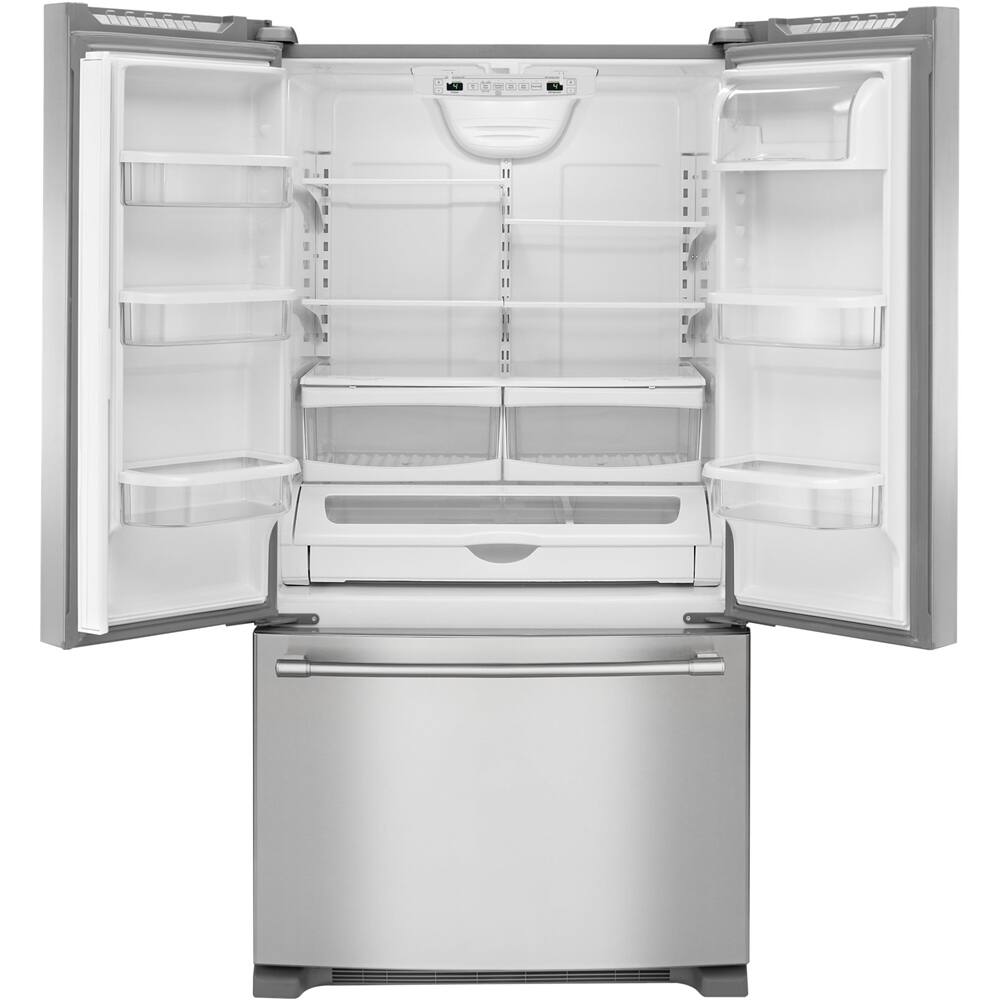 Alt View 11. Maytag - 20 cu. ft. French Door Refrigerator with PowerCold Feature - Stainless Steel.