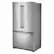 Left. Maytag - 20 cu. ft. French Door Refrigerator with PowerCold Feature - Stainless Steel.