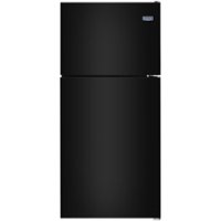 Maytag - 18.1 Cu. Ft. Top-Freezer Refrigerator - Black - Front_Zoom