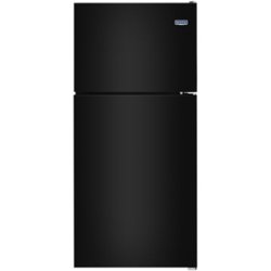 Maytag - 18.1 Cu. Ft. Top-Freezer Refrigerator - Black - Front_Zoom