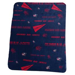 Logo Brands - Columbus Blue Jackets 50" x 60" Classic Fleece Blanket - Multicolor