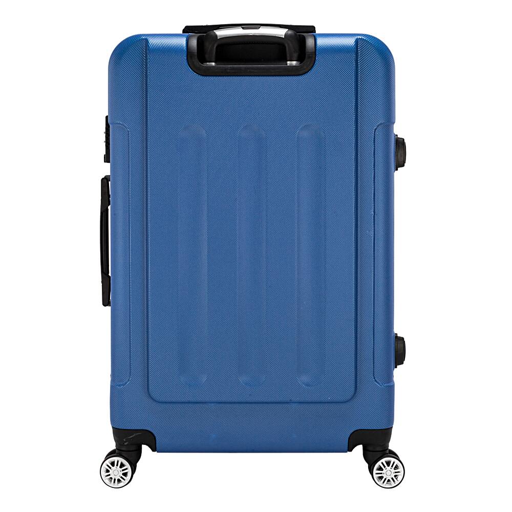 Alt View 3. Winado - 20"/24"/28" 3-Piece Hardshell Carry-On Luggage Set, Lightweight ABS Suitcase with Spinner Wheels & TSA Lock - Blue.