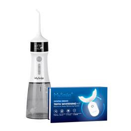 MySmile - Everyday Smile Bundle - Water Flosser and Teeth Whitening Kit - White