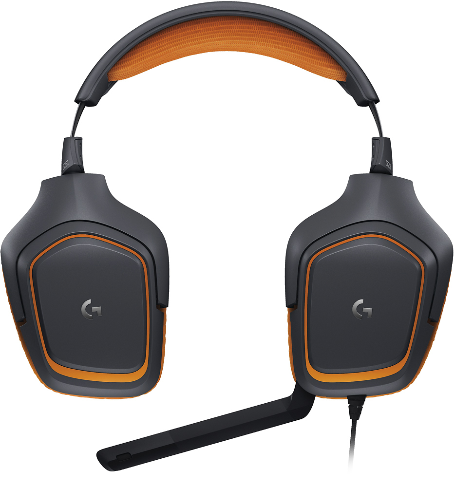 Best Buy: Logitech G231 PRODIGY Wired Stereo Gaming Headset Orange/Black