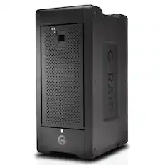 Front. WD - WD G-RAID Shuttle 8-Bay Thunderbolt 3 and USB-C RAID Array with 160TB (8x 20TB) Removable HDD.
