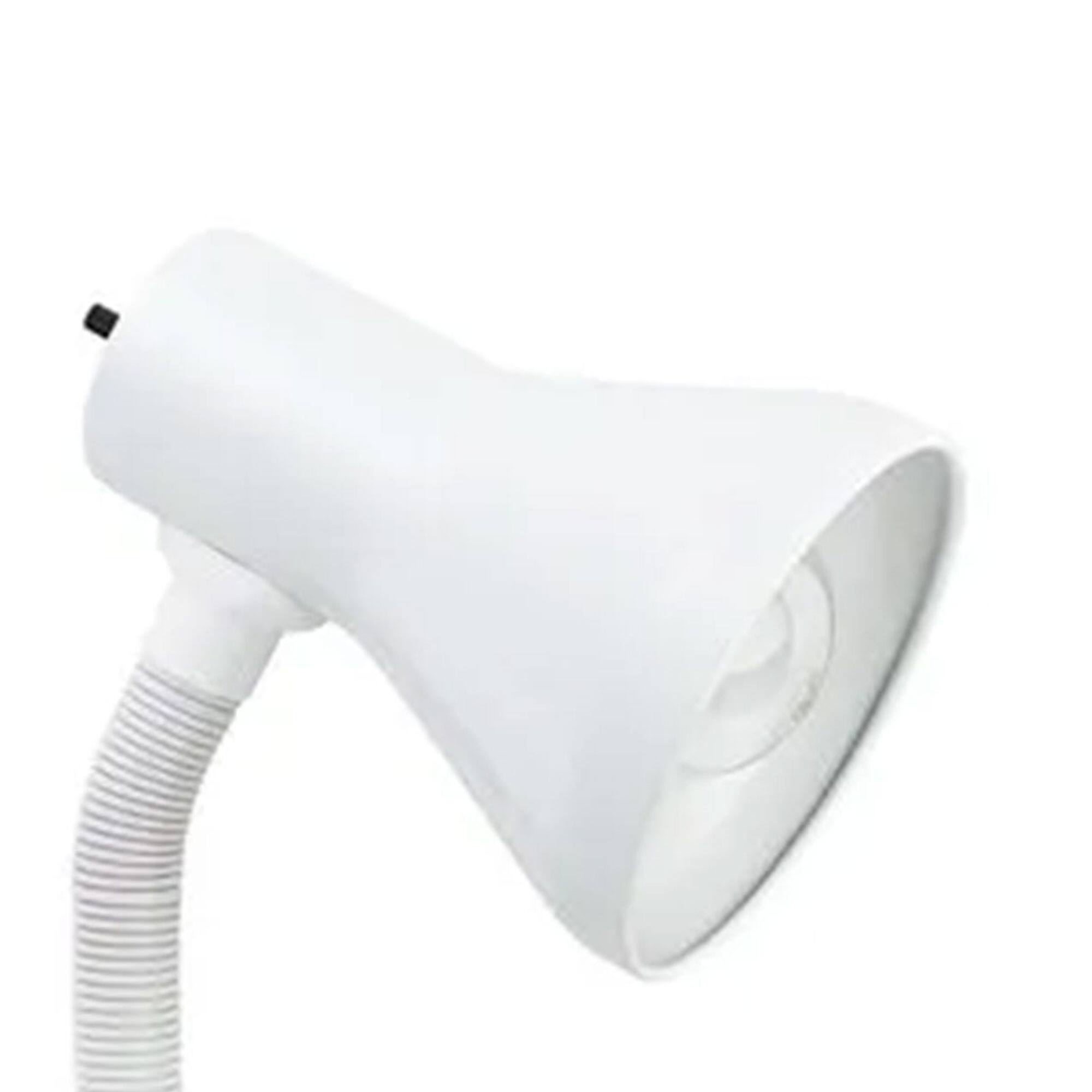 Alt View 3. Globe Electric - Globe Electric 10.25" LED Goose Neck Clip Lamp with Rotary On/Off Switch, White - White.