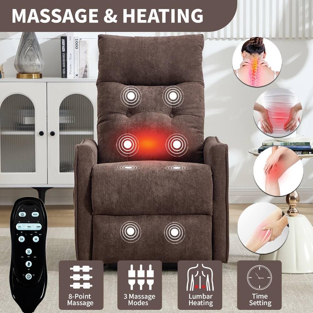 MASSAGE & HEATING

8-Point Massage
3 Massage Modes
Lumbar Heating
Time Setting