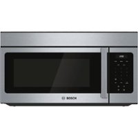 Bosch - 300 Series 1.6 Cu. Ft. Over-the-Range Microwave - Stainless steel - Front_Zoom