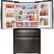 Alt View 1. LG - 22.5 Cu. Ft. French InstaView Door-in-Door Counter-Depth 4-Door Refrigerator with WiFi - Black Stainless Steel.