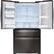 Alt View 2. LG - 22.5 Cu. Ft. French InstaView Door-in-Door Counter-Depth 4-Door Refrigerator with WiFi - Black Stainless Steel.