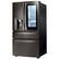 Left. LG - 22.5 Cu. Ft. French InstaView Door-in-Door Counter-Depth 4-Door Refrigerator with WiFi - Black Stainless Steel.