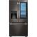 Front. LG - STUDIO 23.5 Cu. Ft. French InstaView Door-in-Door Counter-Depth Smart Wi-Fi Refrigerator - Black Stainless Steel.