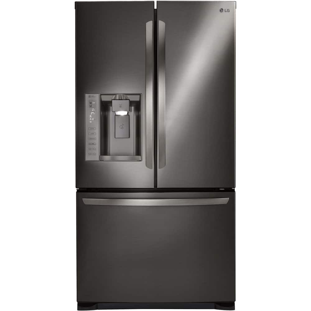 Front. LG - 24.1 Cu. Ft. French Door Refrigerator.