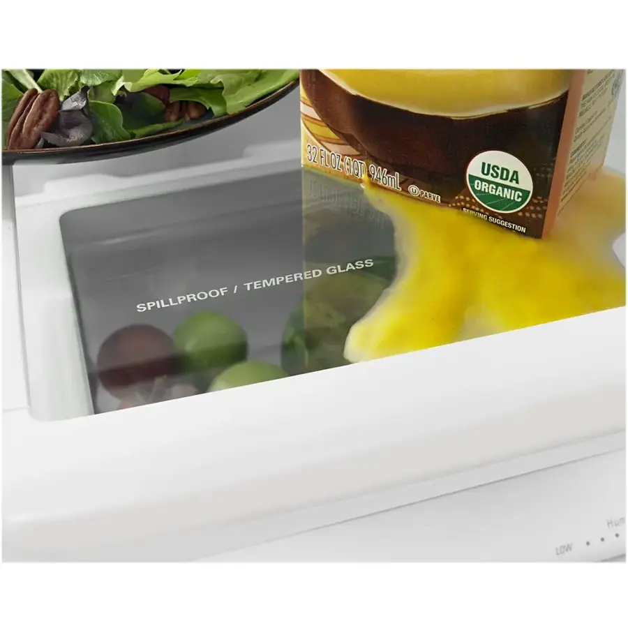Alt View 17. Amana - 18 Cu. Ft. Bottom-Freezer Refrigerator with EasyFreezer Pull-Out Drawer - Stainless Steel.