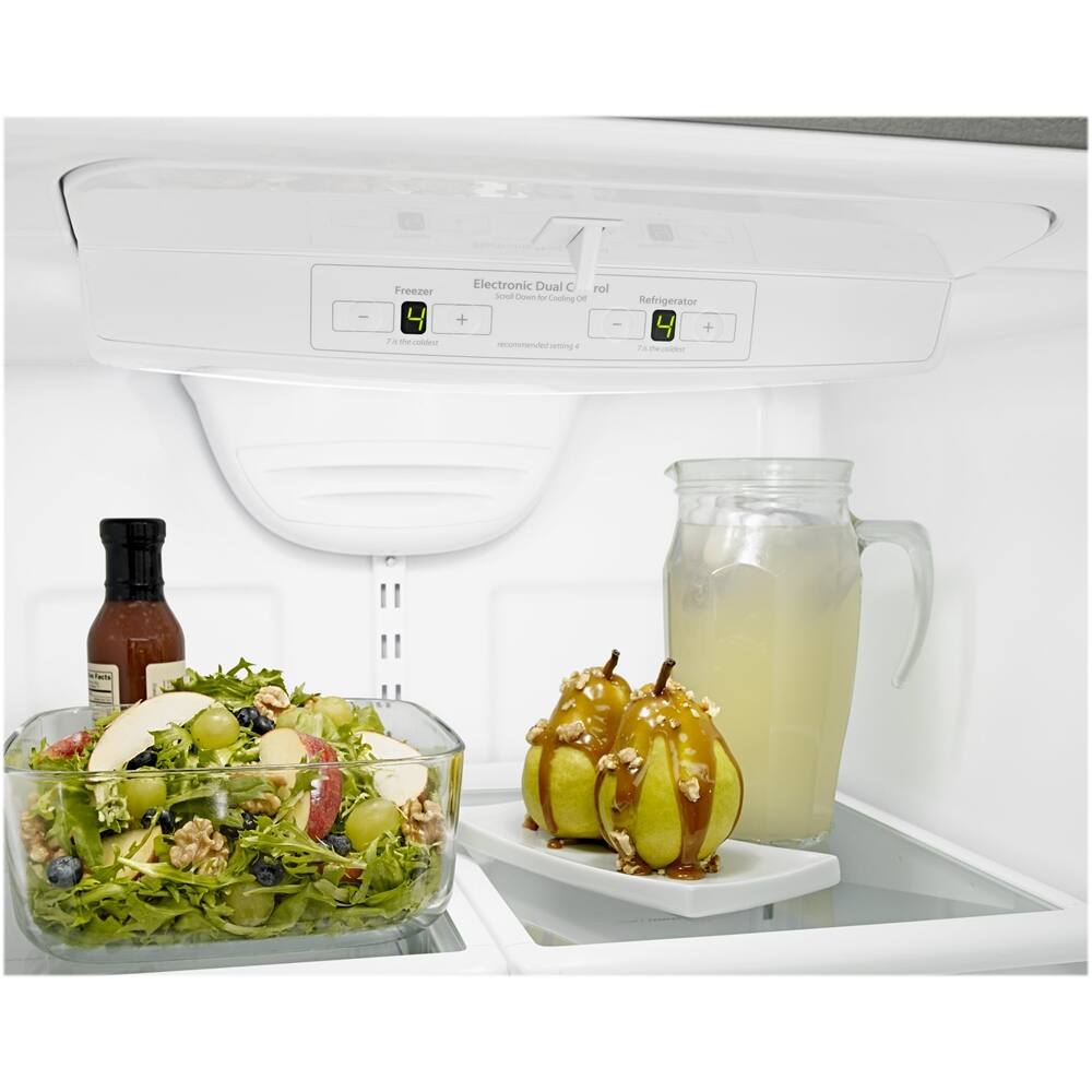 Alt View 18. Amana - 18 Cu. Ft. Bottom-Freezer Refrigerator with EasyFreezer Pull-Out Drawer - Stainless Steel.