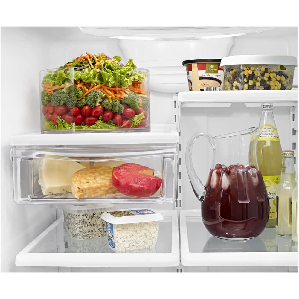 Alt View 19. Amana - 18 Cu. Ft. Bottom-Freezer Refrigerator with EasyFreezer Pull-Out Drawer - Stainless Steel.