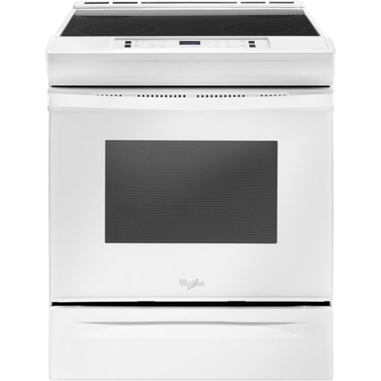 Whirlpool – 4.8 Cu. Ft. Self-Cleaning Slide-In Electric Range – White