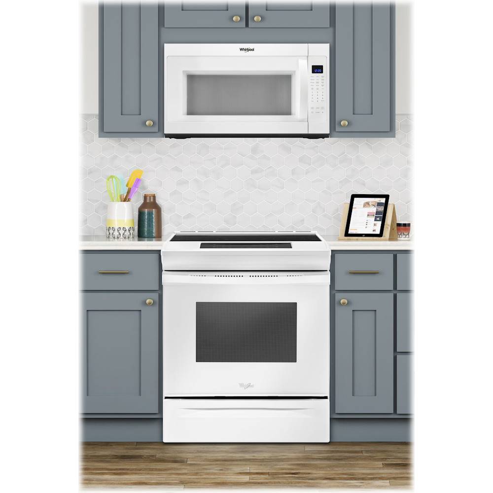 Alt View 16. Whirlpool - 4.8 Cu. Ft. Self-Cleaning Slide-In Electric Range - White.