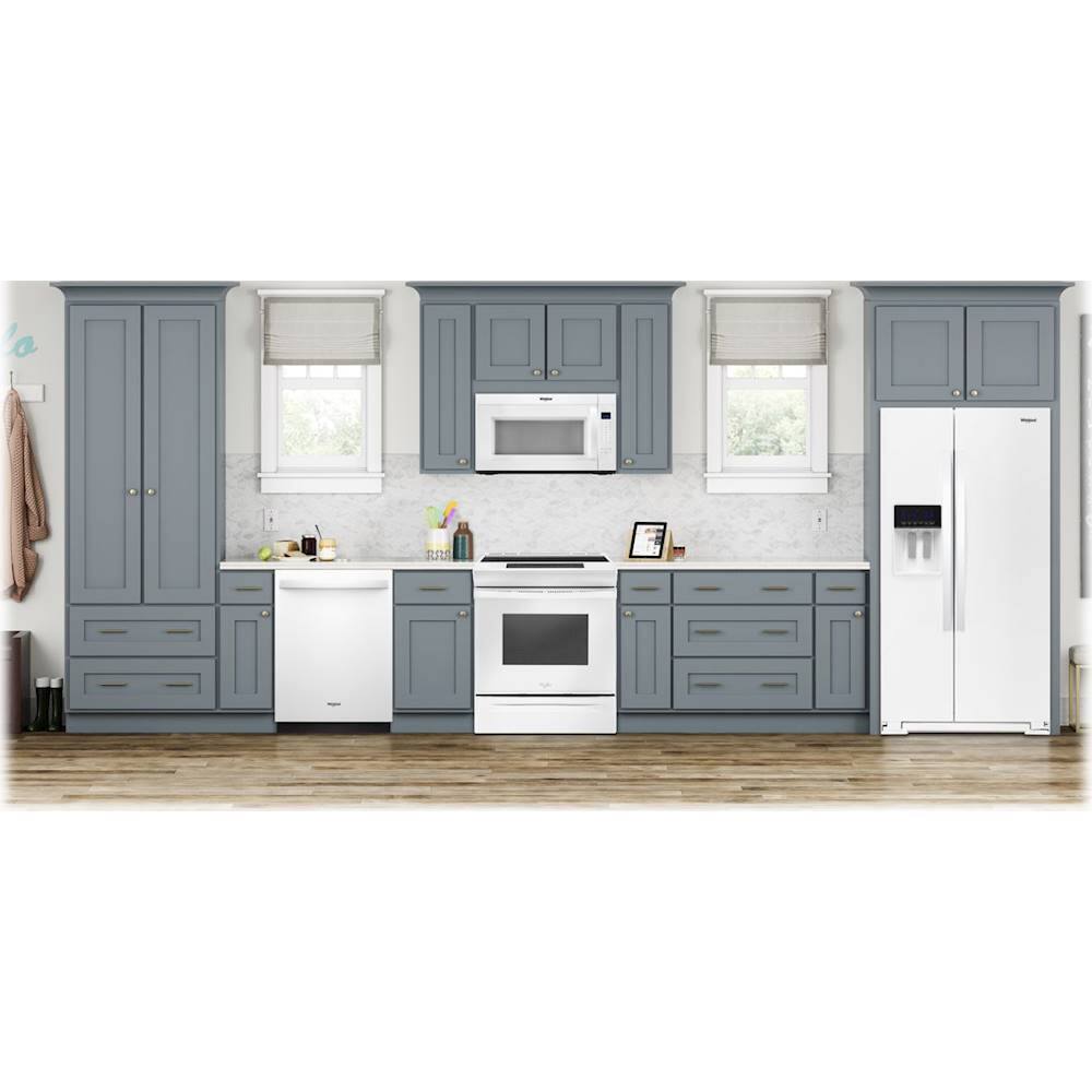 Alt View 17. Whirlpool - 4.8 Cu. Ft. Self-Cleaning Slide-In Electric Range - White.