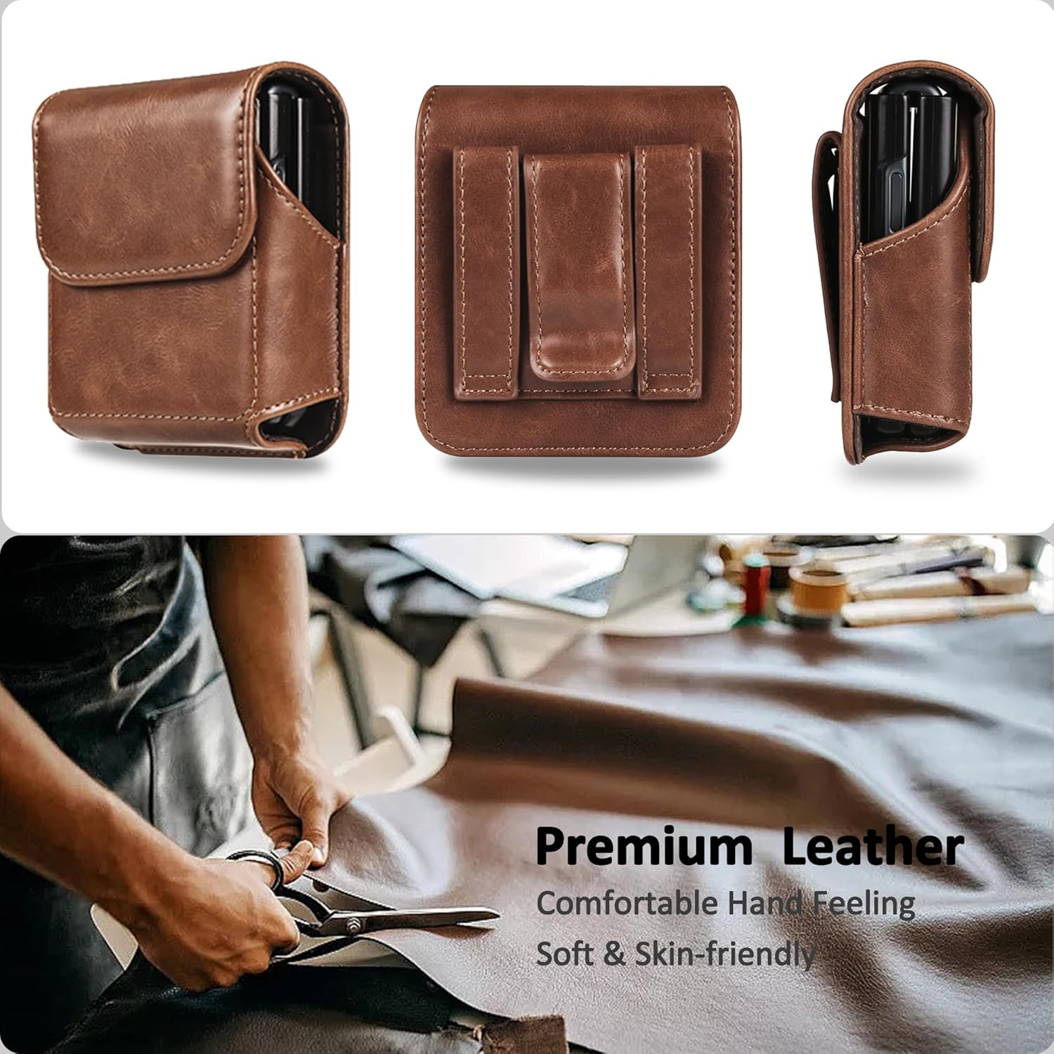 Premium Leather  
Comfortable Hand Feeling  
Soft & Skin-friendly