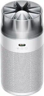 Front. Dyson - HushJet Compact Air Purifier - White/Silver.