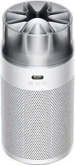 Front. Dyson - HushJet Compact Air Purifier - White/Silver.