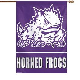 WinCraft - TCU Horned Frogs 28" x 40" Big Logo House Flag - Multicolor