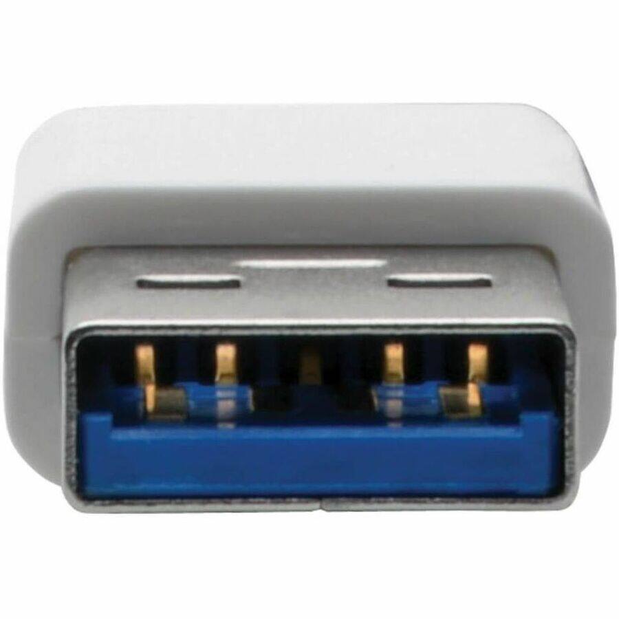 Alt View 2. Tripp Lite - Eaton Tripp Lite Series USB 3.0 to Gigabit Ethernet NIC Network Adapter - 10/100/1000 Mbps, White - USB 3.0 - 1 x - White.