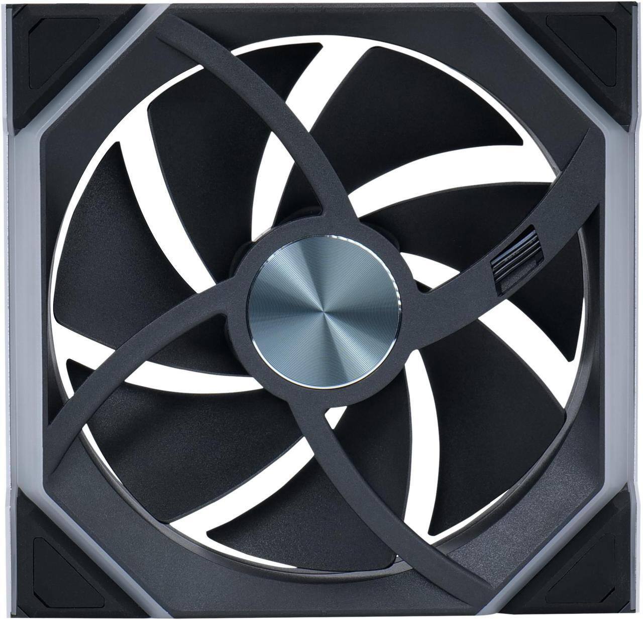 Back. Lian Li - Lian Li UNI Fan SL Wireless 120mm ARGB Fan - 2.4GHz Control - Daisy-Chain - Black (12SL1W1B) - Black.