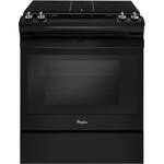 Whirlpool - 5.0 Cu. Ft. Self-Cleaning Slide-In Gas Range - Black - Front_Standard