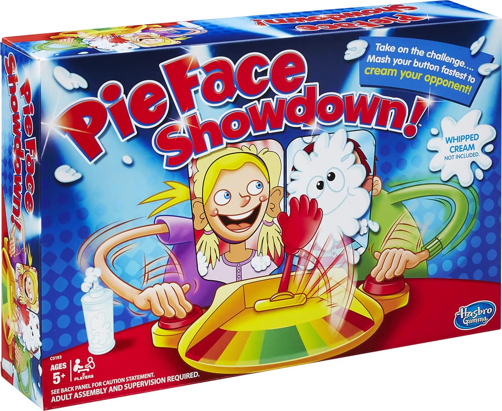 Pie Face – If you get the wrong number, this slapstick comedy game