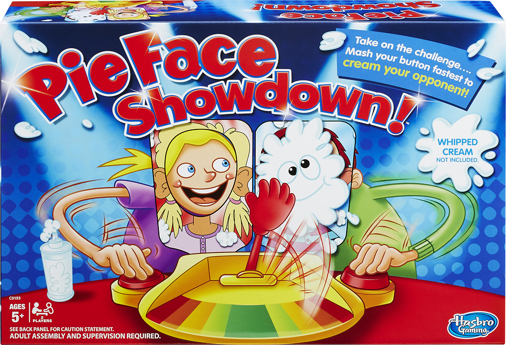 Pie Face Cannon Game Whipped Cream Family Board Game Kids Ages 5 and Up