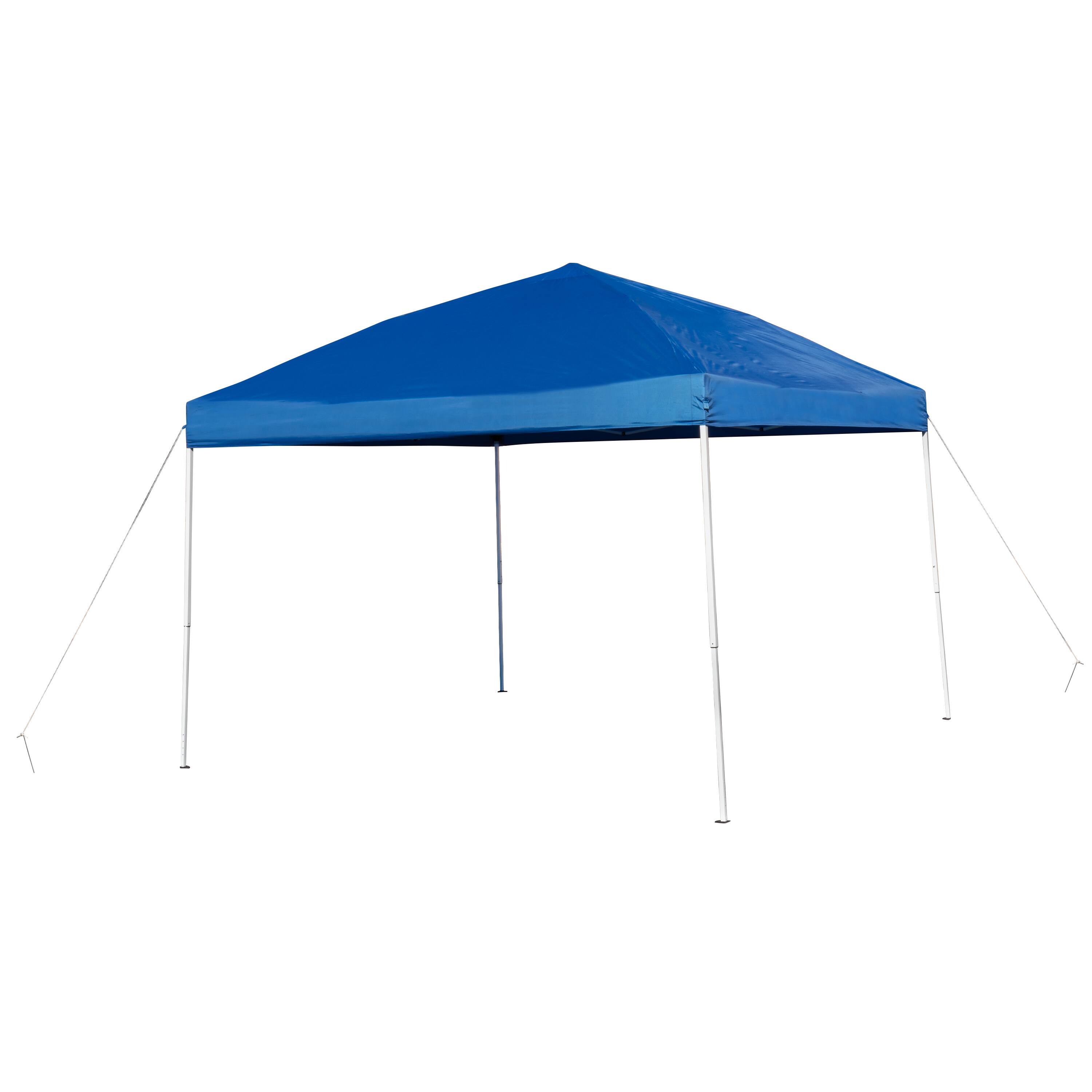 Alt View 8. Emma + Oliver - Outdoor Event/Tailgate Tent Set with Pop Up Event Canopy and Carry Bag and Bi-Fold Table with Carrying Handle - Blue.