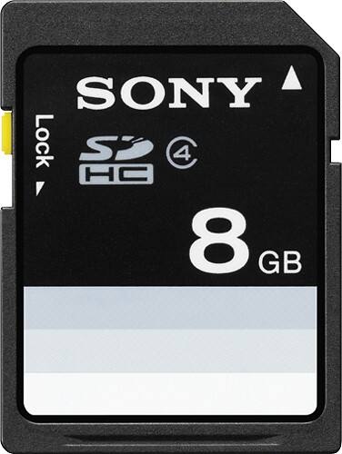 Front Standard. Sony - Bundle 8GB Secure Digital High Capacity (SDHC) Class 4 Memory Card.