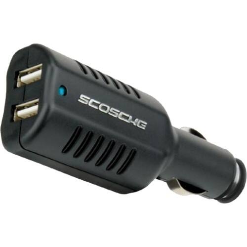 Front Standard. Scosche - Dual USB GPS Car Charger.