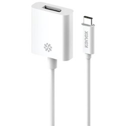 Kanex - USB-C to DisplayPort Adapter with 4K Support - White - Front_Zoom